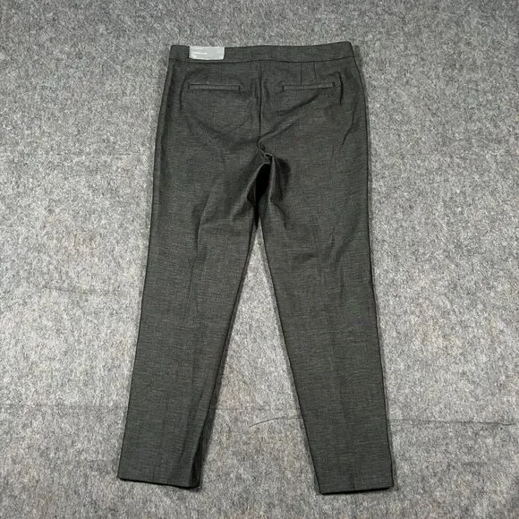 Talbots Women's Chatham Ankle Dress Pants 12 Gray Side Zip Slim Leg NWT $99